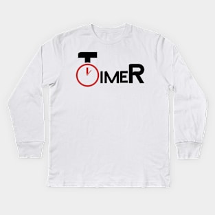 TIMER Kids Long Sleeve T-Shirt